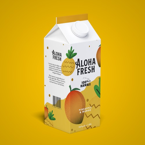 ALOHA FRESH JUICE & TEA Design by Grace Coote