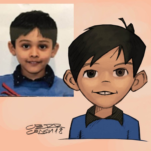 Boy Charicature