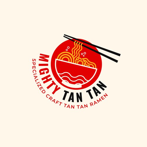 Japanese Tan Tan Ramen Shop Logo Design by Srdjan Savić