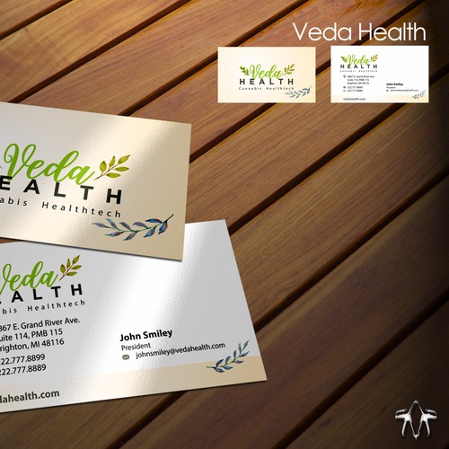 Cannabis Healthtech Company Business Cards Business Card Contest