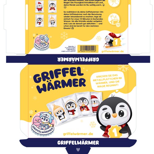 Package design for a set of 4 hand warmers Design by manuk