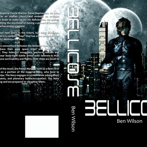 Sci-Fi Novel Cover Design, Start of Series. Design by DHMDesigns