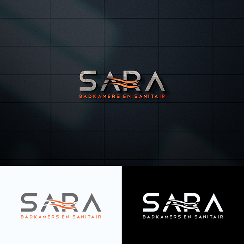 Logo moet SARA zijn ipv saar, letters moeten beeldmerk worden, ‘Badkamers & Sanitair’ eronder!! Design by axact