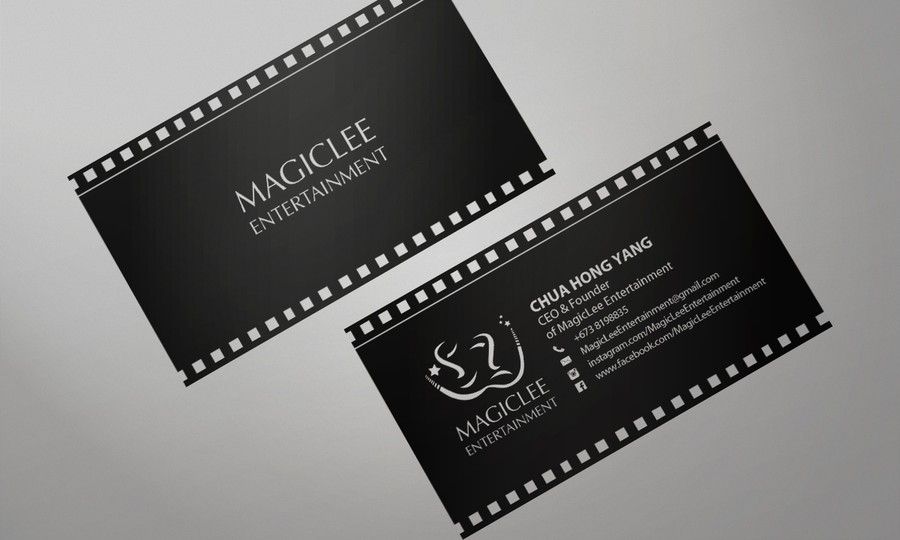 Contemporary Film Industry Business Card Business card
