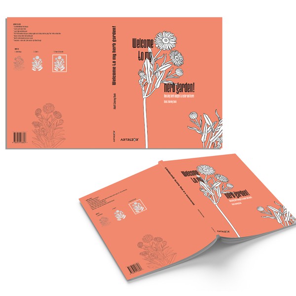 Cover for adult coloring book