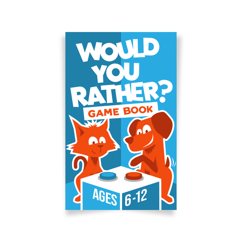 Fun design for kids Would You Rather Game book Design von bloc.