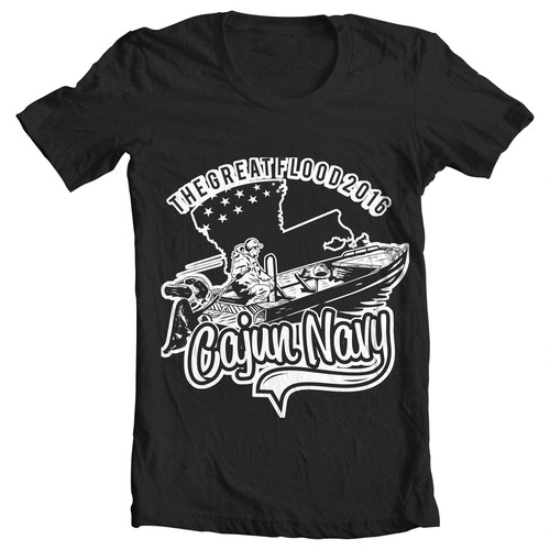 Louisiana flood victims charity shirt design. help raise money for victims!!!, T-shirt contest