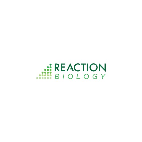 redesign of a logo saying Reaction Biology Design by sammynerva