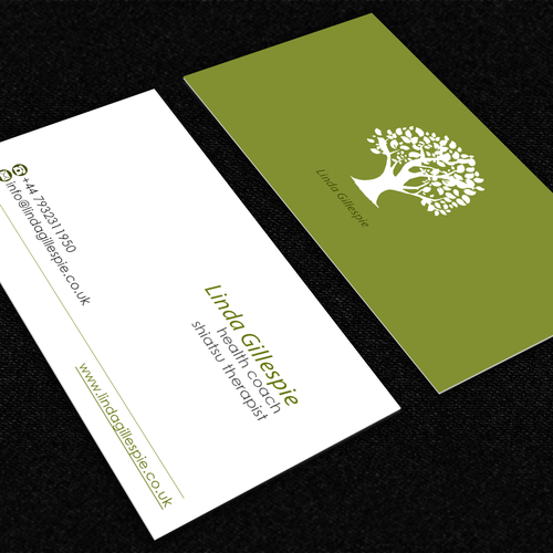 Beautiful business card for fledgling holistic health business ...