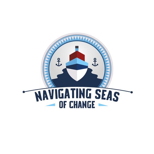 Nautical themed conference logo! Design by Harleen™