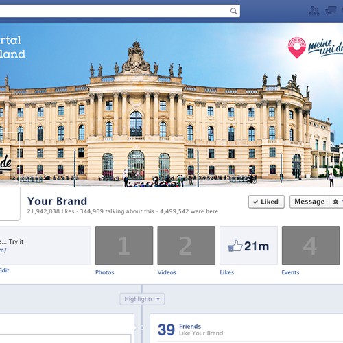 Awesome Facebook Cover for Student Platform Design by Caveart