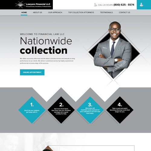 Debt Collection Website Design by idea@Dotcom