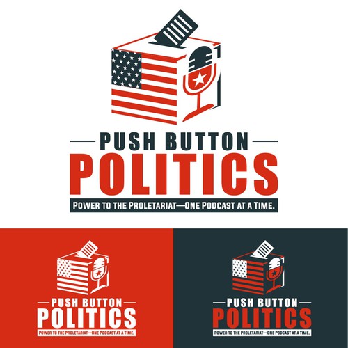 Push Button Politics Logo Design Design by GivenChy