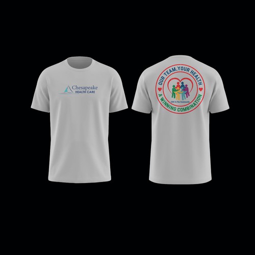 コンペ「Design the Winning Look for our T-Shirt – Our Team, Your Health: A Winning Combination」のデザイン by -Diamond Head-さん 