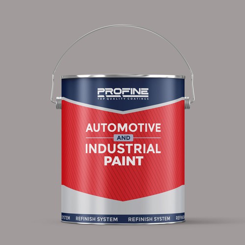 Label for our professional automotive and industrial coatings products Design by Rumon79