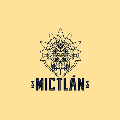 Mexican land of the dead inspired logo for rock recording studio Design by LMS creative labs