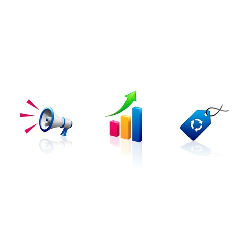 Help Us With 3 Fresh New Website Service Icons! Design by -Saga-