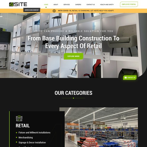 Web page design contest entry by Design Castle