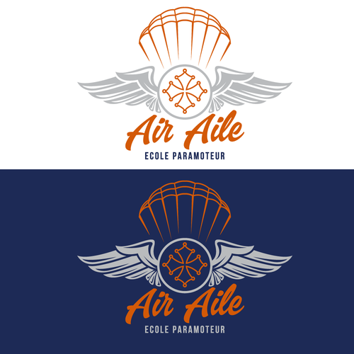 créer un logo sympa pour une école de paramoteur et baptêmes de l'air Design by green_design