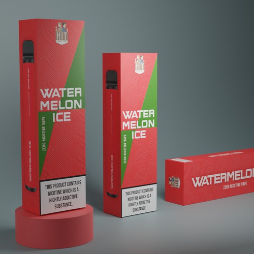 Vape Box in the style of Sugar Free Red Bull Design by A2Z ♈︎BRANDING♈︎©