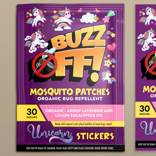 Mosquito repellent patches for Kids Design by Your Graphics Guru