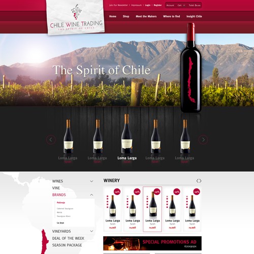 Web page design contest entry by 2ché