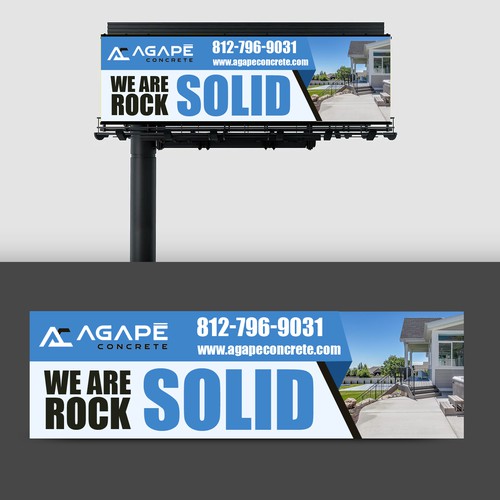 AN AMAZING CONCRETE COMPANY BILLBOARD NEEDED Aprox 14’ tall and 48’ wide Design by rskideas