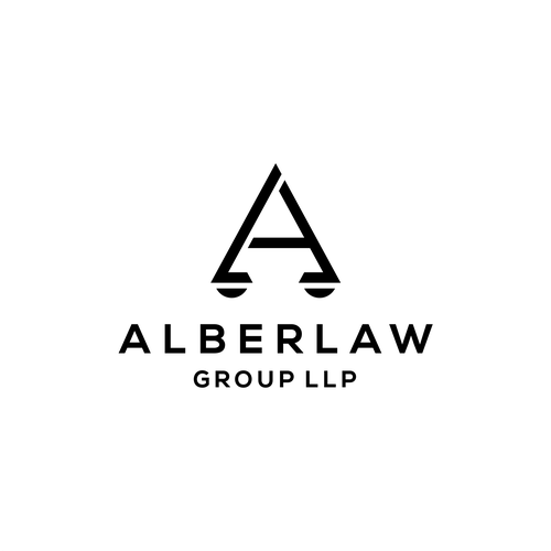 Law office firm logo keep Alber Law separate it looks better Design by canda