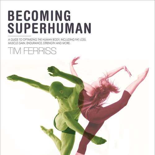 "Becoming Superhuman" Book Cover Design by sofiesticated
