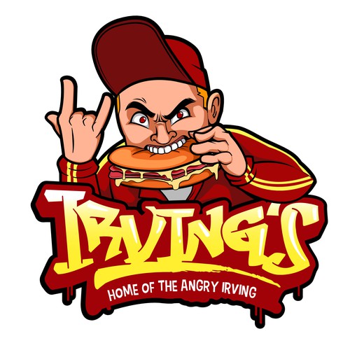 Angry Irving character Design by Bonographic
