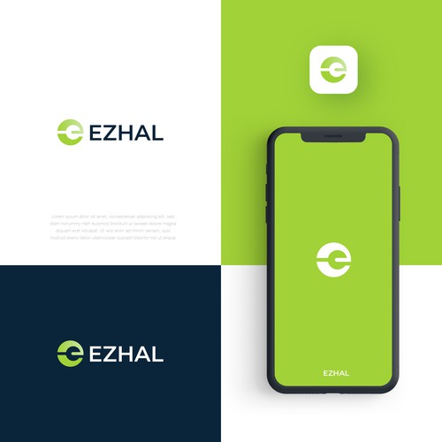 Mobile application logo for "Ezhal" Design by thetamlika®