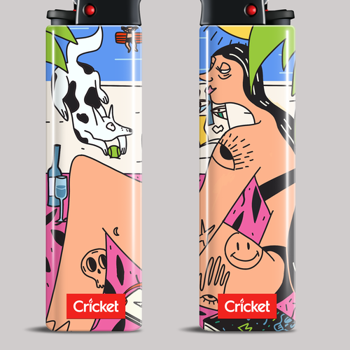 Create illustrations for a limited collection of Cricket Lighters (Multiple Winners) Design by BarbaraKu