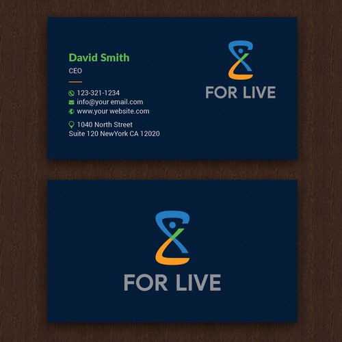 Design a suitable business card for 'For Life' Design réalisé par Allin1 design