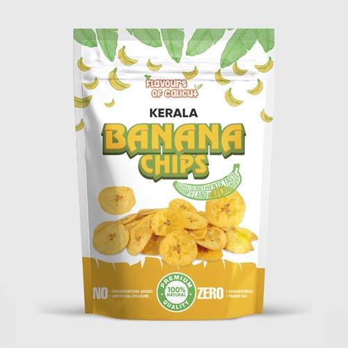 Package Design for Banana Chips Design by Gustavo RV