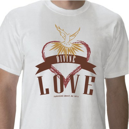 T-shirt design for a non-profit spiritual retreat. Réalisé par imagodei