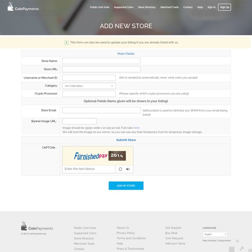 Coinpayments.net Bootstrap 3-Compatible Deisgn Contest Design by KashiArts