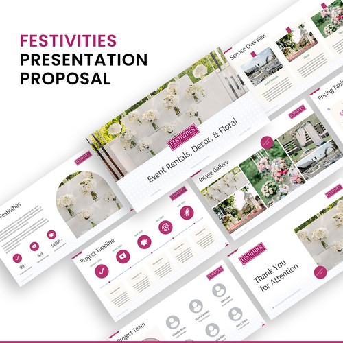 Festivities Powerpoint Deck Design by SlideFactory