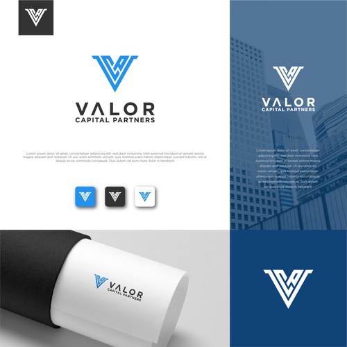 Valor Capital Partners design competition Design by KHAN GRAPHICS ™