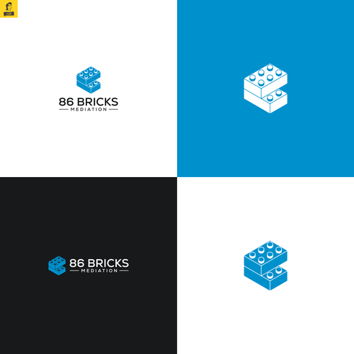 Lego-style bricks logo for Mediation and Coaching Business Design réalisé par AZS