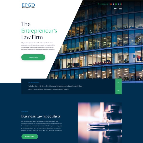 Design by Ena J titled "Corporate Law Firm Design"