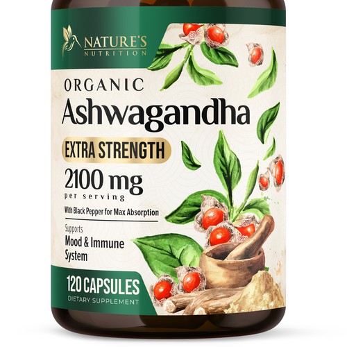 Ashwagandha Design Needed for Nature's Nutrition Design by UnderTheSea™