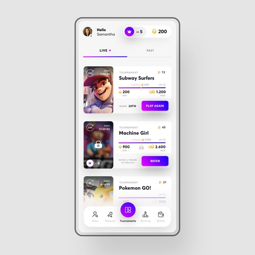 TORNO Contest: Designing the Ultimate Gaming App Home Screen Design by Minimal D