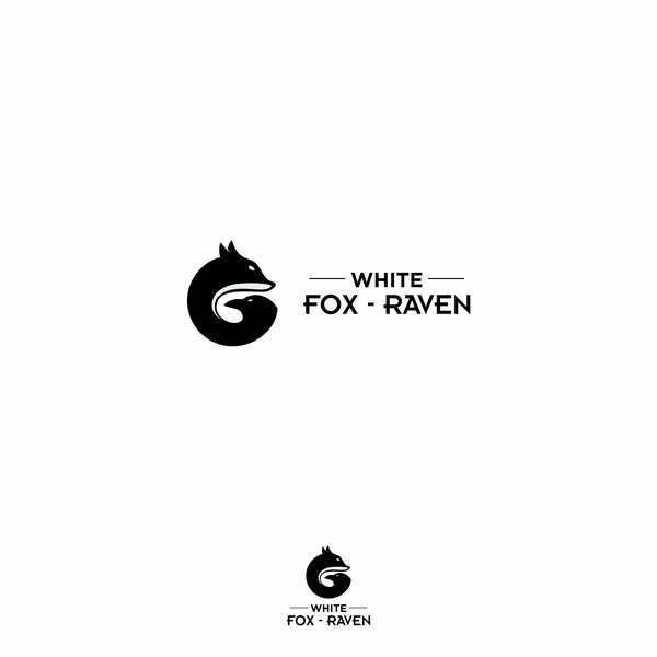 Design realizzato da Syukroon intitolato "white fox raven"