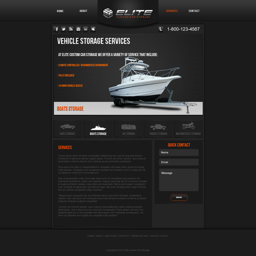 Elite Custom Car Storage needs a new website design Design por BogdanB
