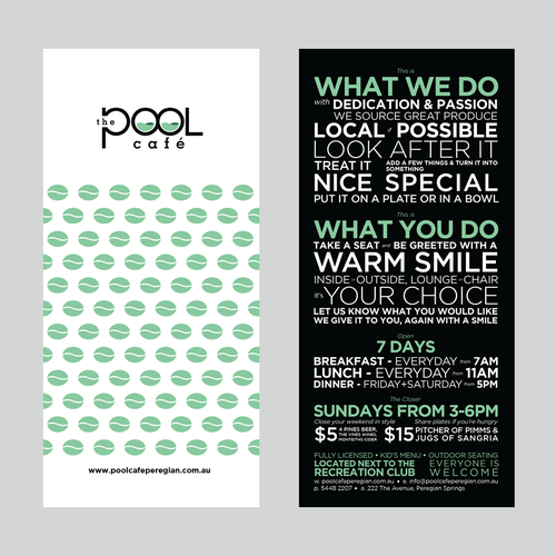 The Pool Cafe, help launch this business Design by tündérke