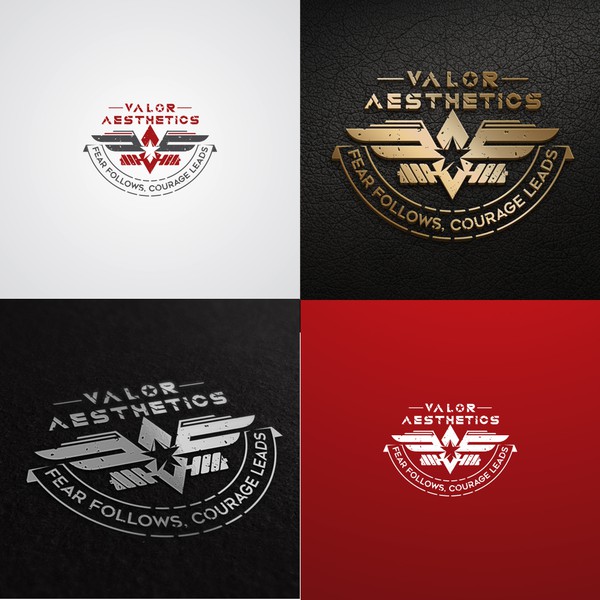 Valor Aesthetics - Courageous Fitness Courageous Fitness / coaching / prep team logo 