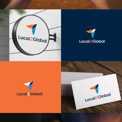 Can you combine a handshake and a globe into a seamless design that is minimal, abstract & trendy? Or, try something new Design von Half-Tone™