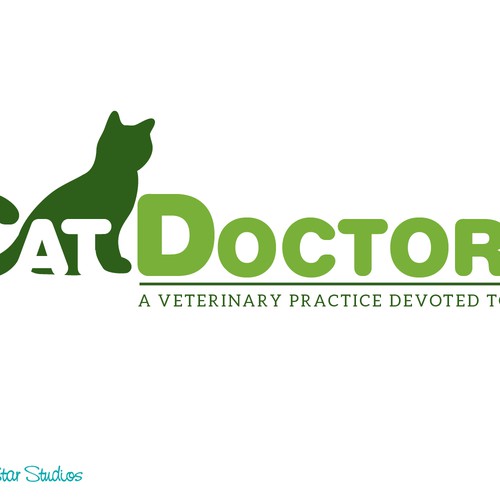 Cat lovers!  Create a simple yet elegant cat logo for a cat only veterinary hospital. Design by SeaStarStudios