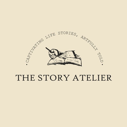 A logo that combines Old & New for a luxury unique writer's atelier Design by vupeyadu ♥