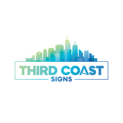New vibrant business logo and branding for a sign making company serving Chicago Design by NinjaMouse™